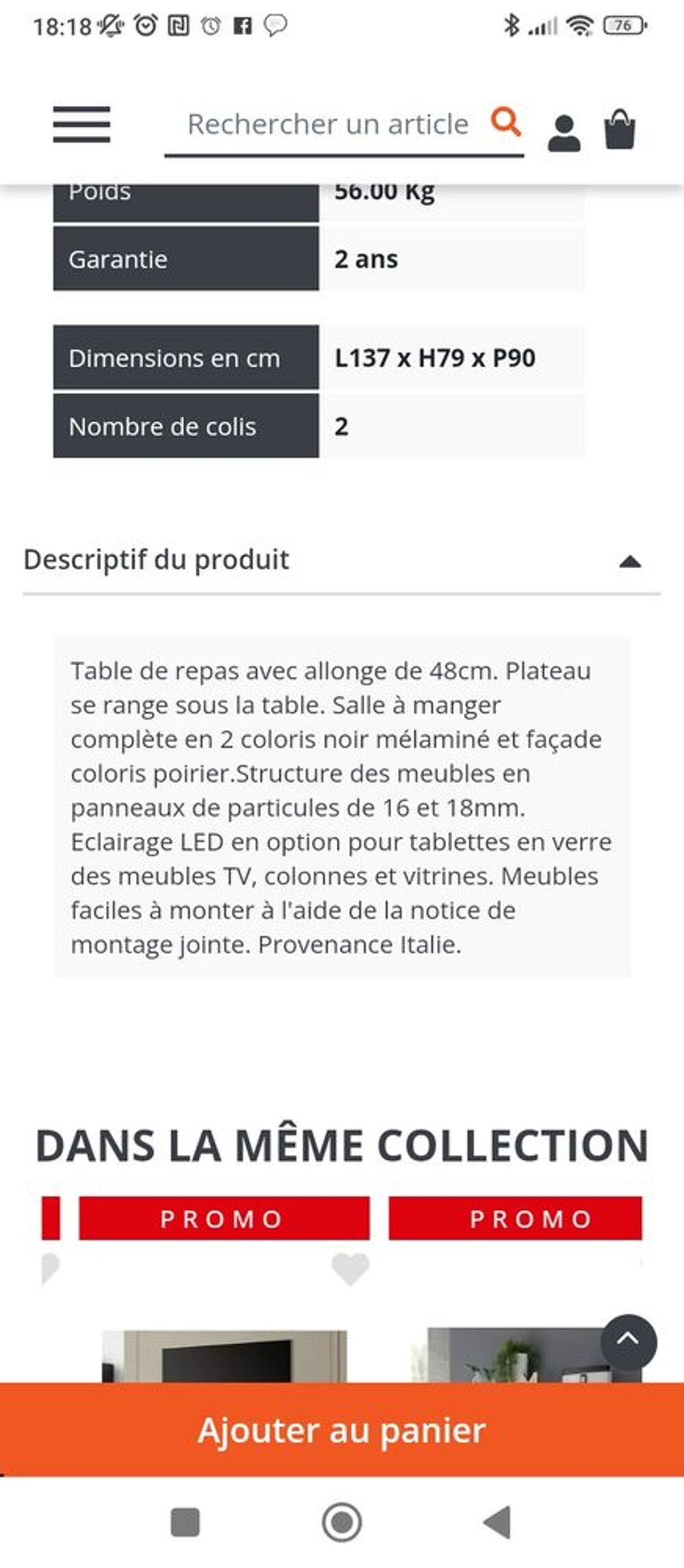 Table extensible basika Meubles