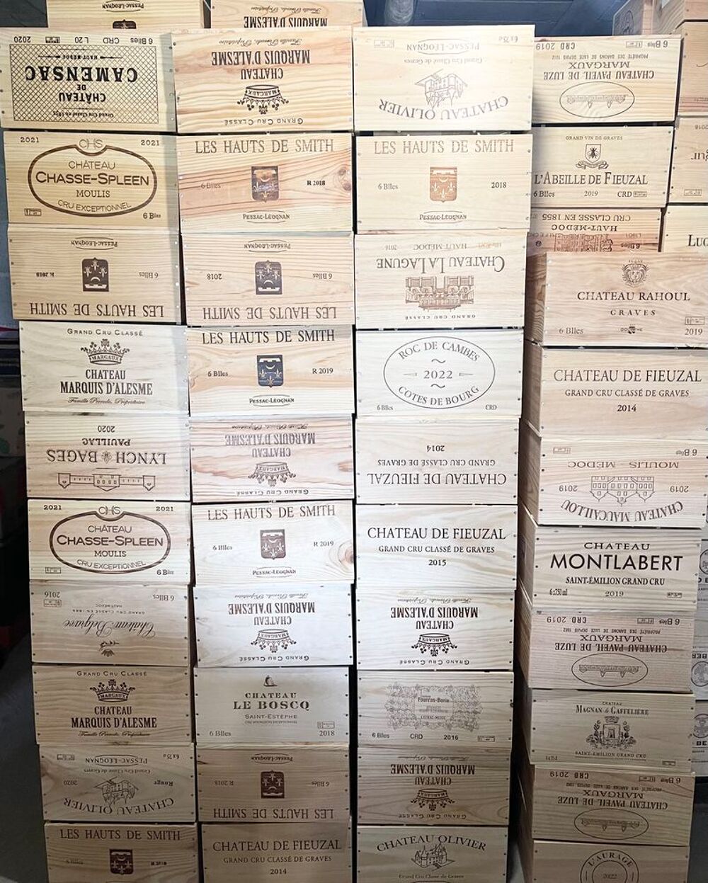 Caisses de vin sans couvercle ~ format 6 et 12 bouteilles Décoration