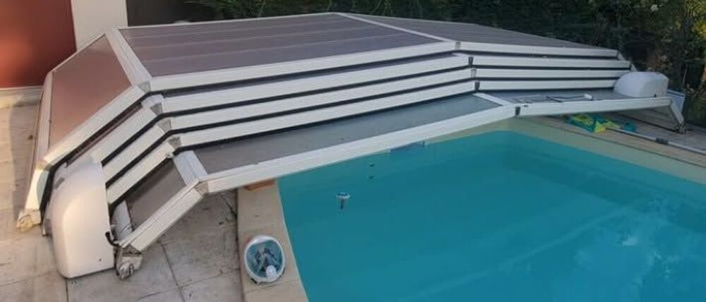 Abri piscine gigogne Easy Cover 5 panneaux Jardin