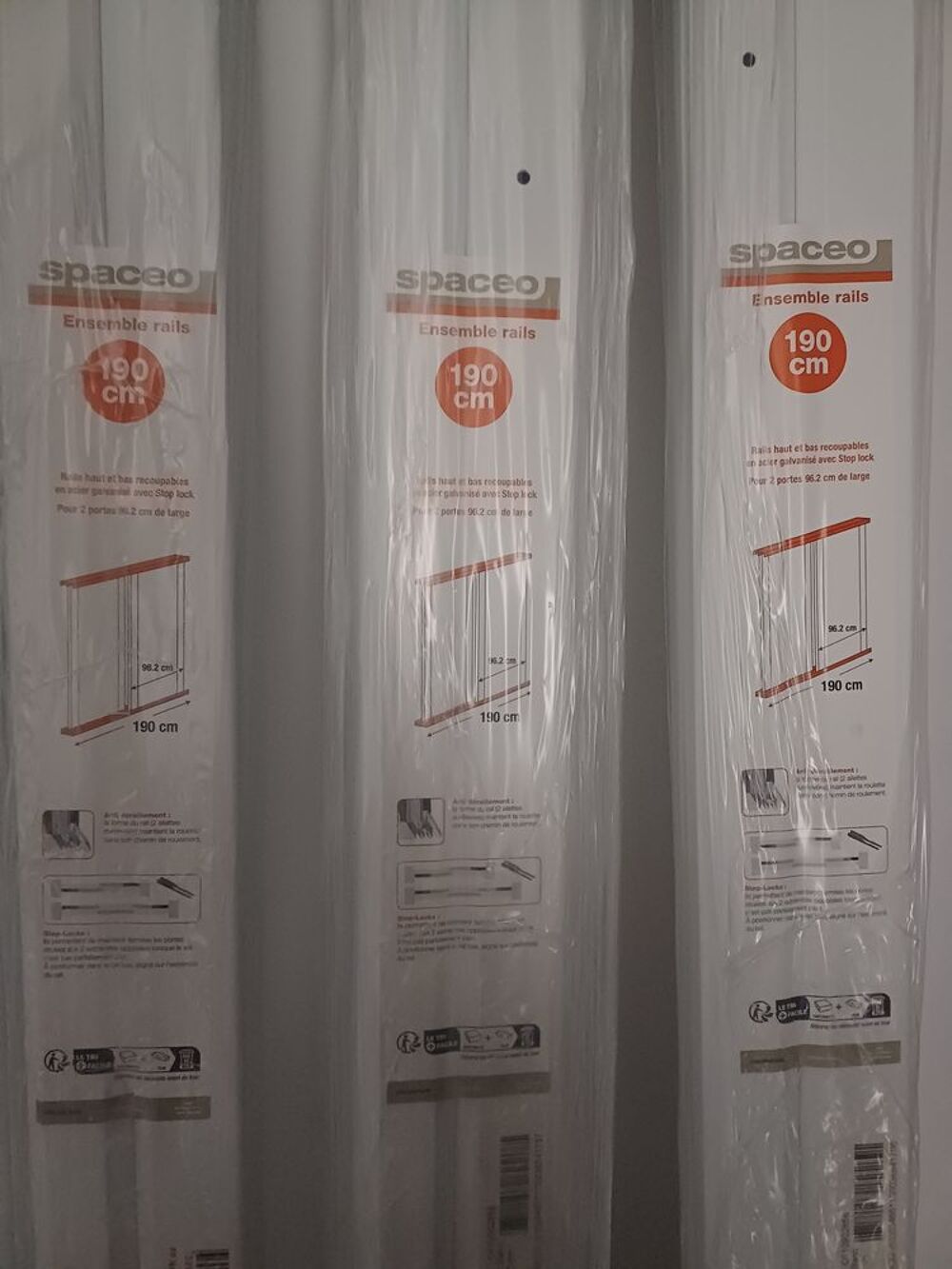 Rails de portes de placard coulissantes Spac&eacute;o Bricolage
