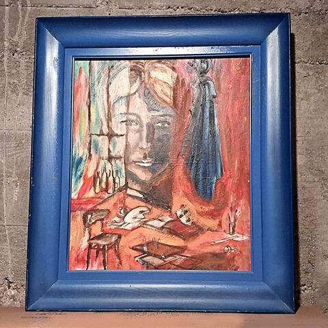 Gros tableau, peinture + cadre 8 Nîmes (30)