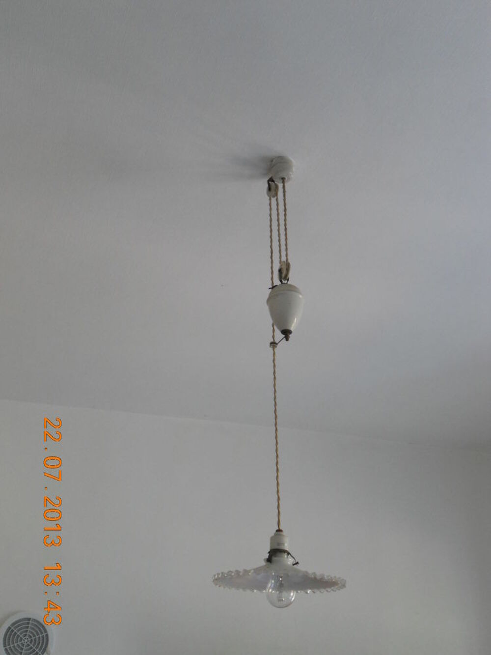 SUSPENSION - Plafonnier Ancien "Monte et Baisse" - Décoration