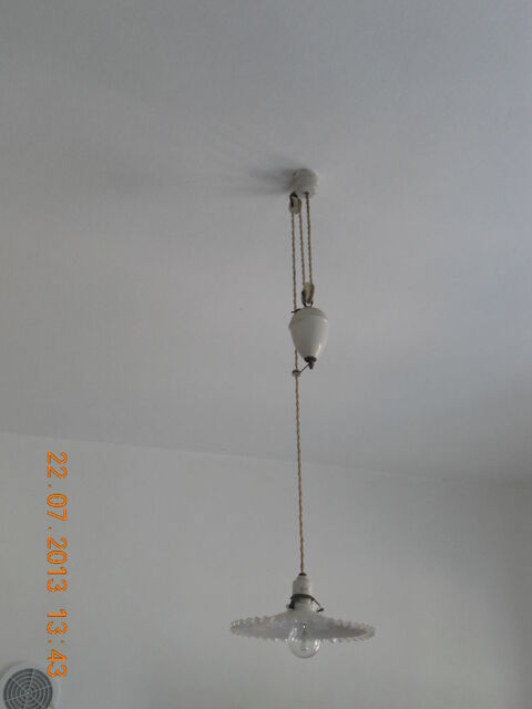 SUSPENSION - Plafonnier Ancien  Monte et Baisse   - 50 Vendôme (41)