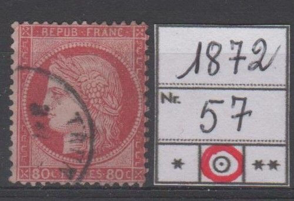 TIMBRE de FRANCE
1872
OBLITERE 