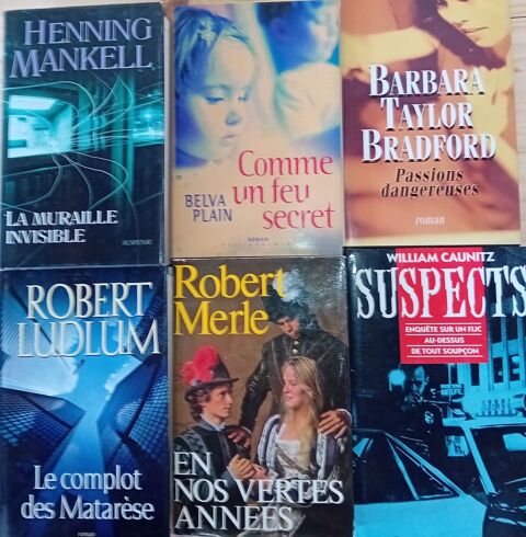 Lot de 6 livres  Thriller  de Divers Ecrivains 5 Saint-Dizier (52)
