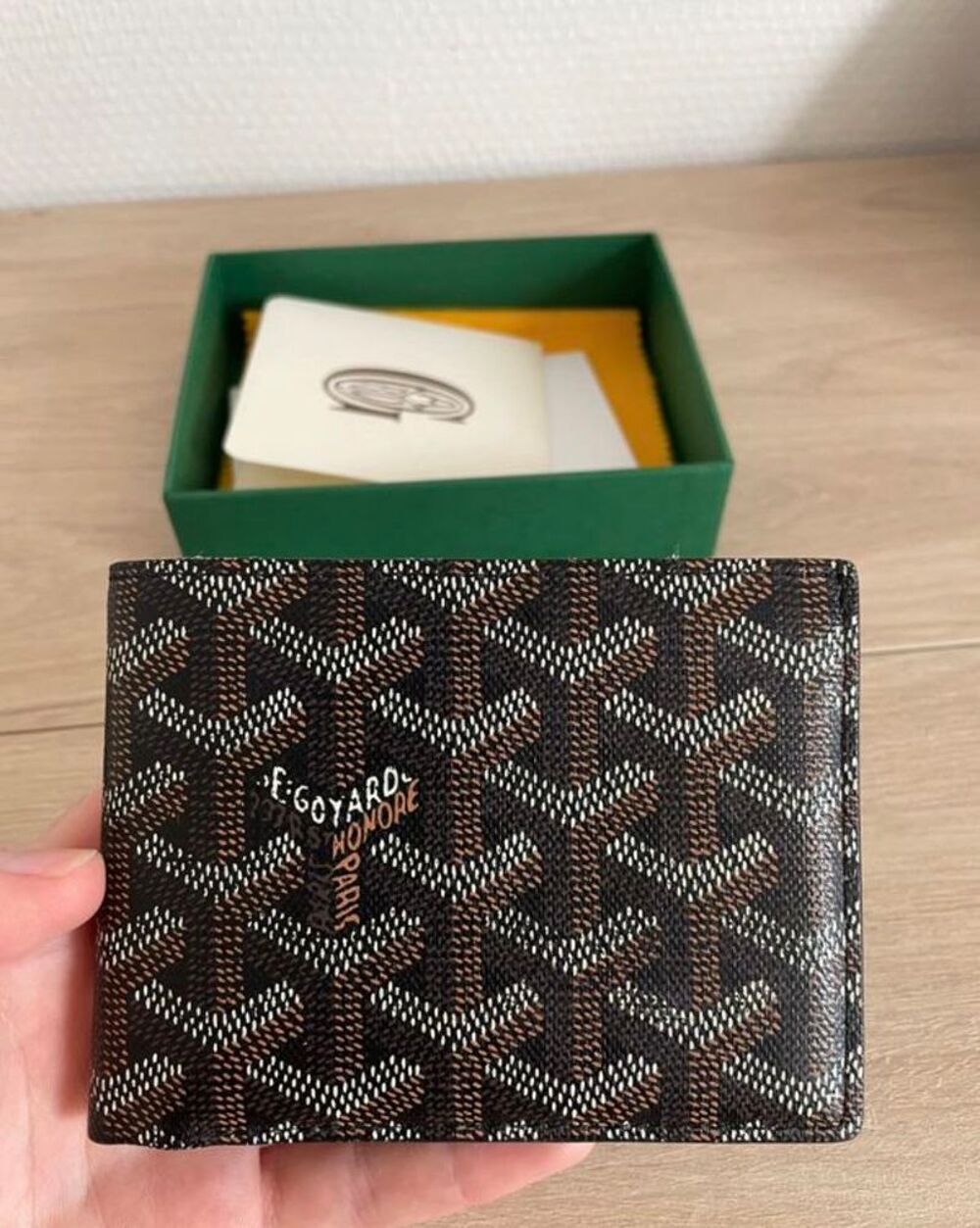 portefeuille goyard noir Maroquinerie