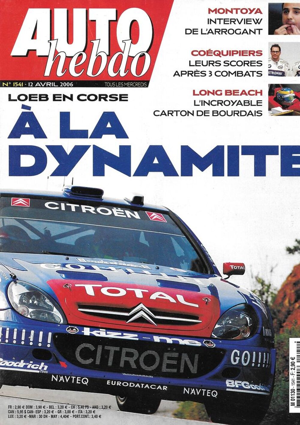 AUTO HEBDO n&deg;1541 2006 MERCEDES CLK 63 AMG Tour de Corse Livres et BD
