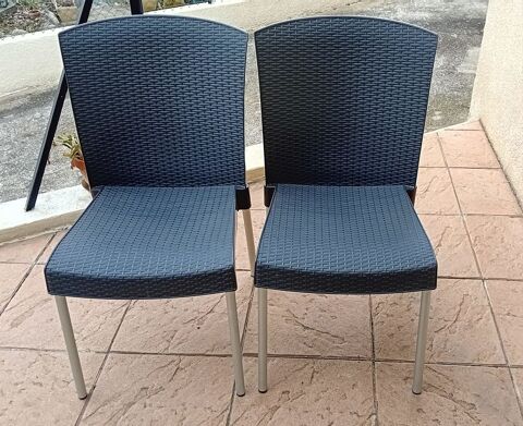 5 Chaises de terrasse tr�s BON �tat comme neuve 80 Campagne-sur-Aude (11)
