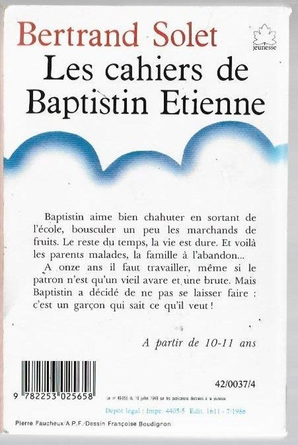 Cahiers de baptistin etienne Livres et BD