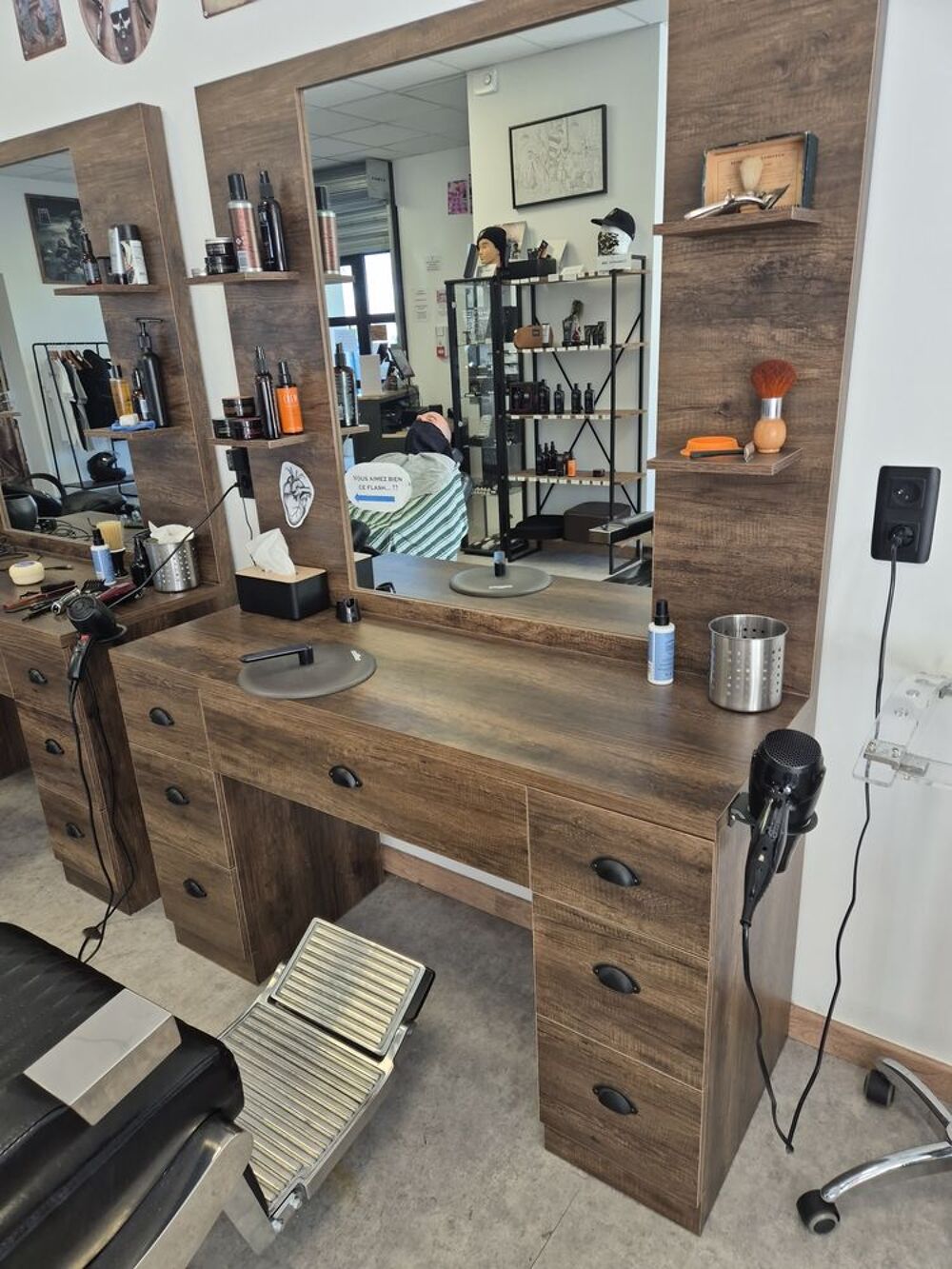 Meuble coiffeuse barbier Meubles