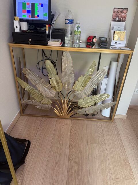 console miroir et alu dor�e feuille Herblay (95)