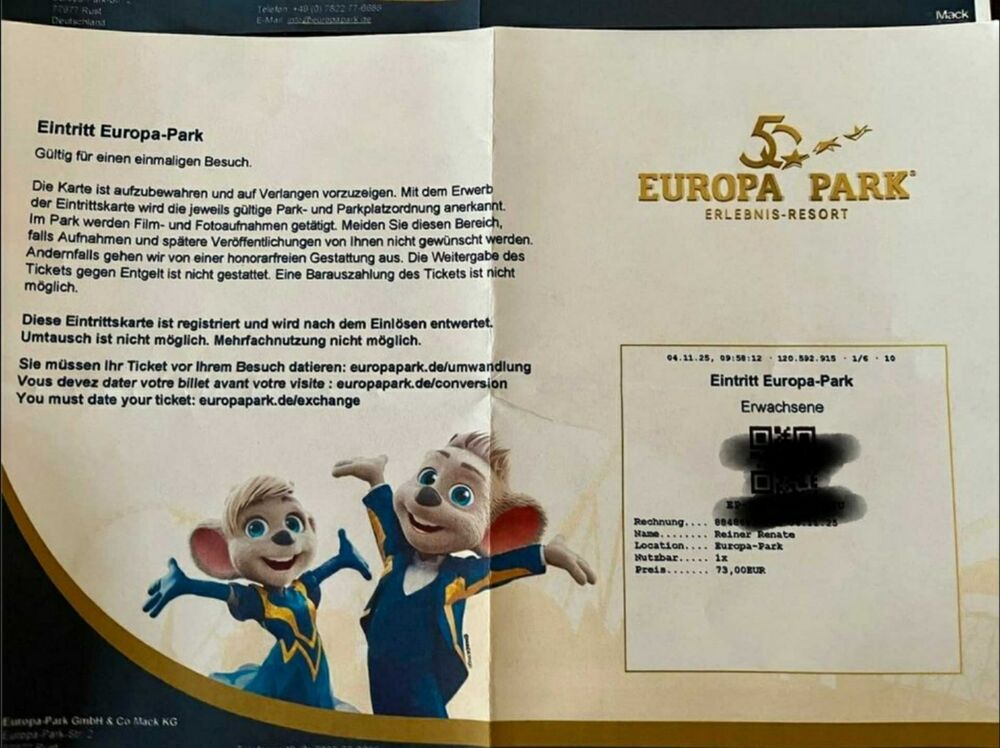 Europa Park tickets 