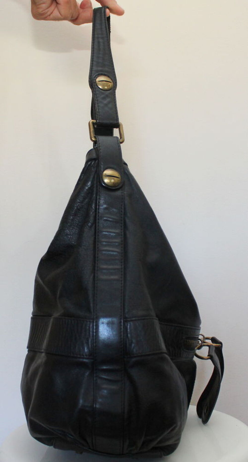 Sac cuir noir GERARD DAREL Maroquinerie