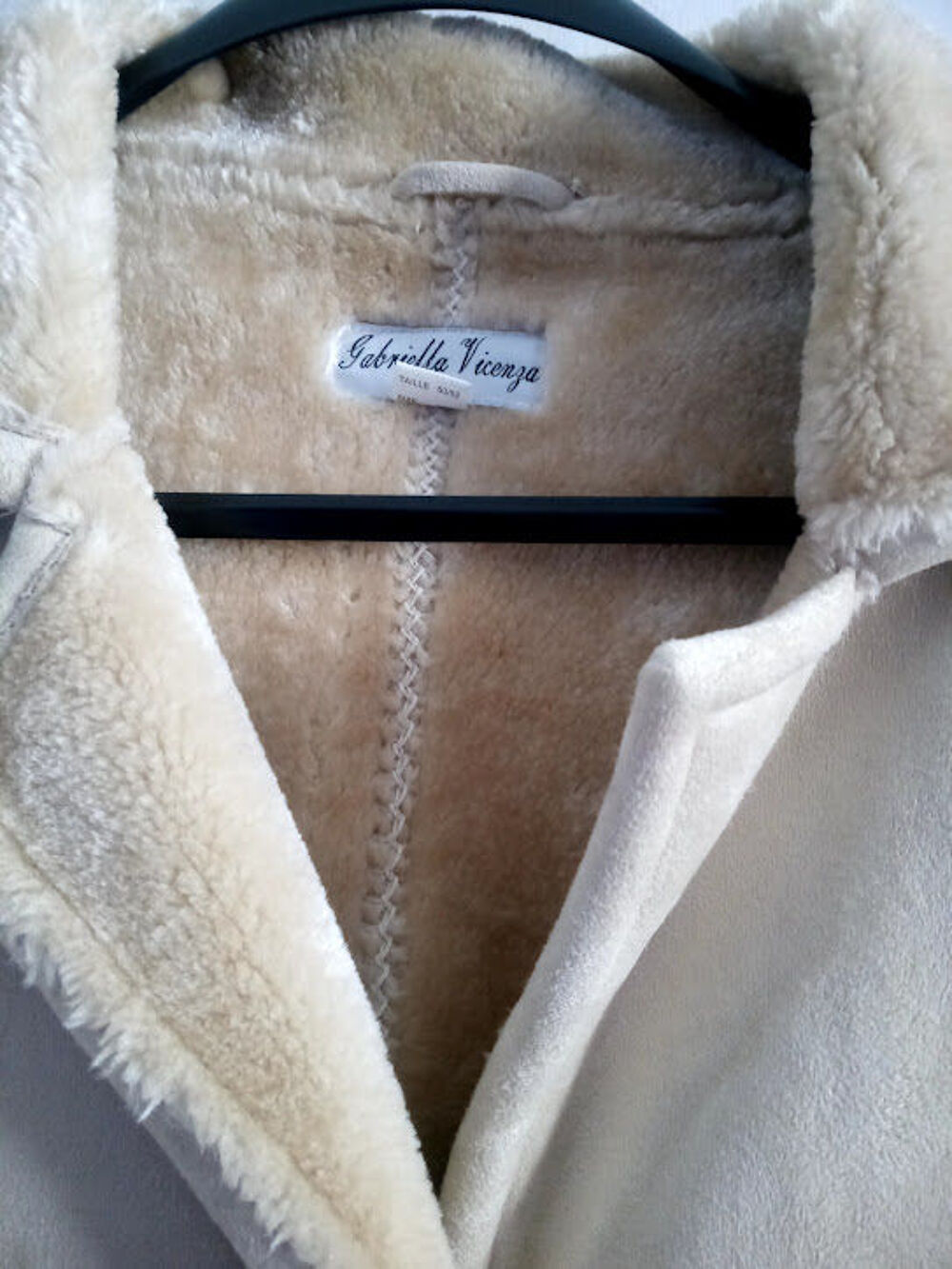 manteau d'hiver su&eacute;dine doubl&eacute; fourrure synth&eacute;tique Vêtements