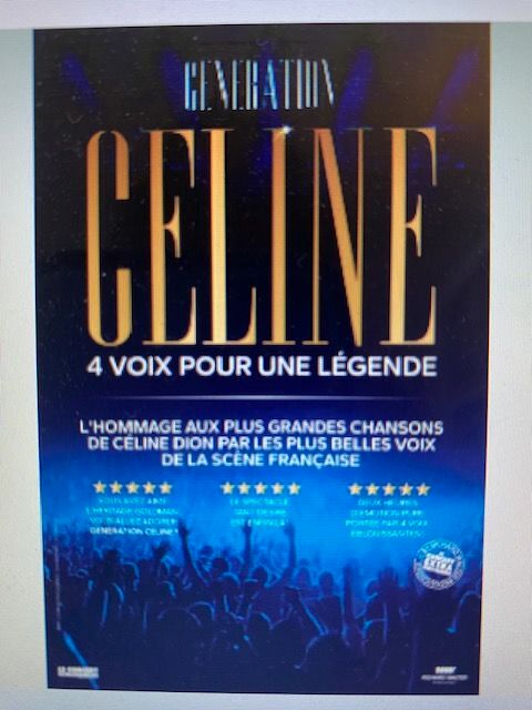 2 billets de concert   Génération Céline  le 9/10/26 Sainte-Marie-de-Ré (17)