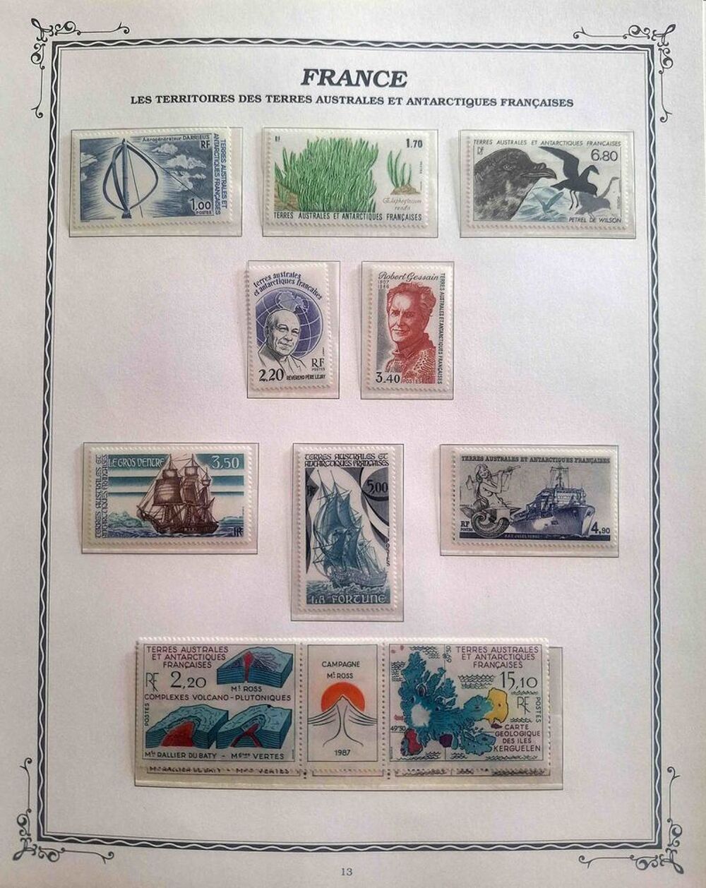 Timbres des Terres Australes et Antarctiques Fran&ccedil;aises 12 