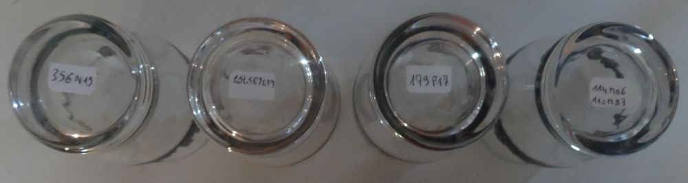4 verres neufs num&eacute;rot&eacute;s s&eacute;rie sp&eacute;ciale collector 
Villes 