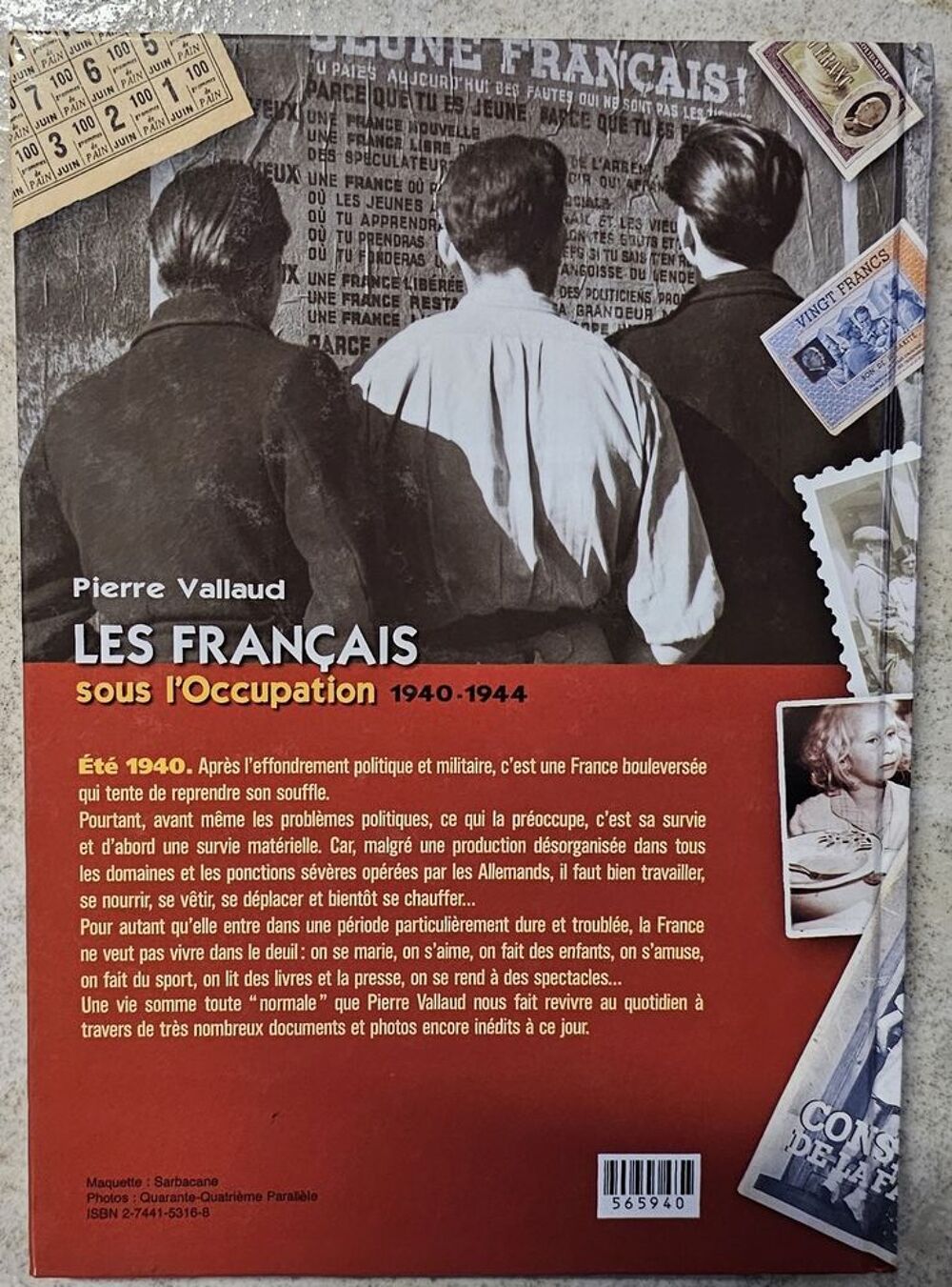 Fran&ccedil;ais sous l'occupation Livres et BD
