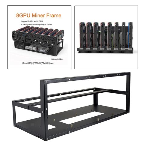 rig de minage aluminium 8 gpu 65 Stuckange (57)