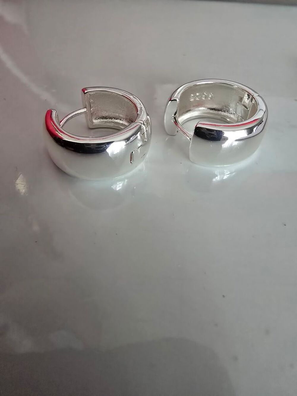 Boucle d oreille plaque argent Bijoux et montres