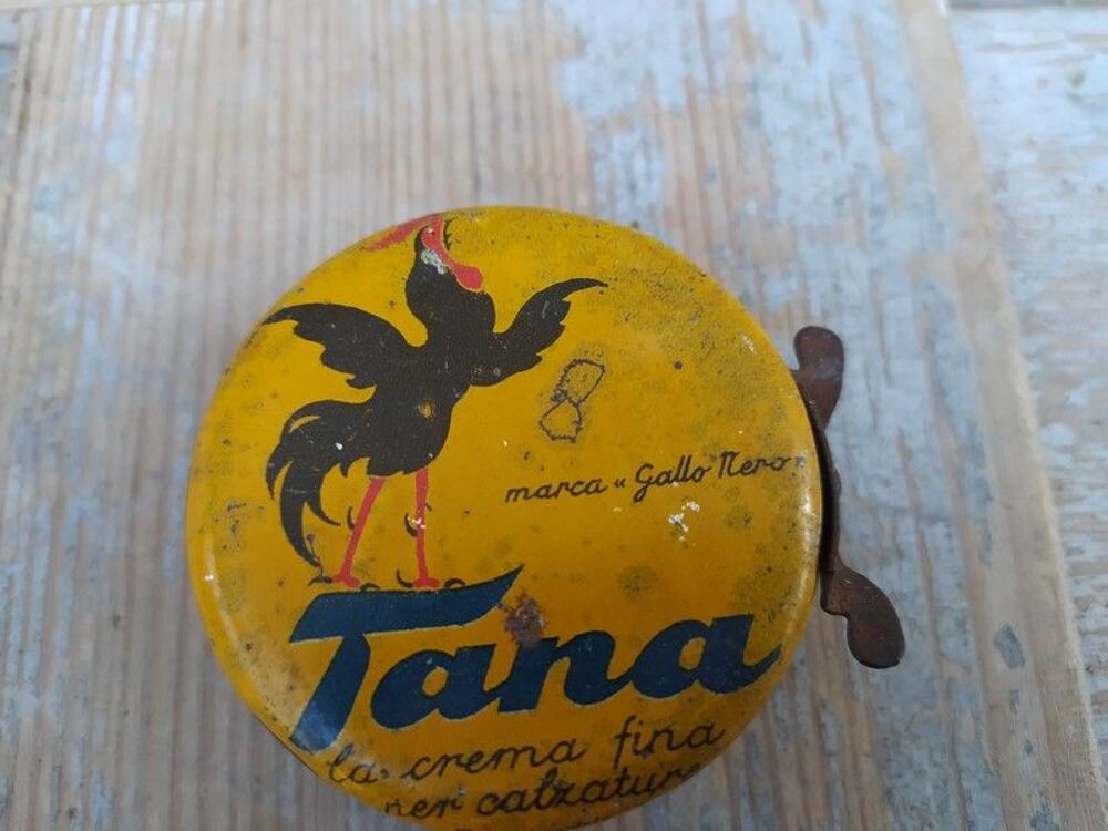 Ancienne Boite T&ocirc;le Publicitaire Cirage Tana 