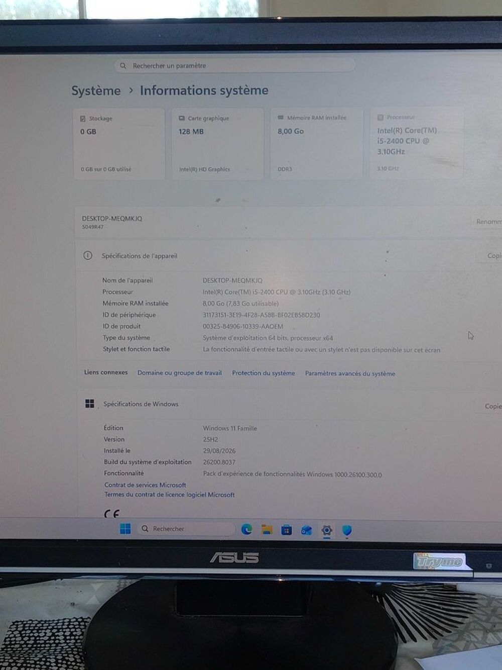 Ordinateur de bureau Matériel informatique
