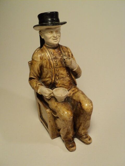 Ancienne Tirelire � Casser Homme � la Pipe Breton 25 Loches (37)