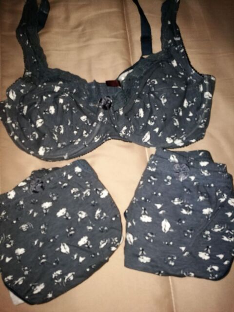 1 soutien gorge taille 100 C + 2 culottes taille 50 bleu  12 Villiers (86)