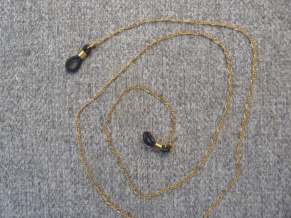 Chaine &agrave; Lunettes Fine en M&eacute;tal Dor&eacute;- Neuf Bijoux et montres