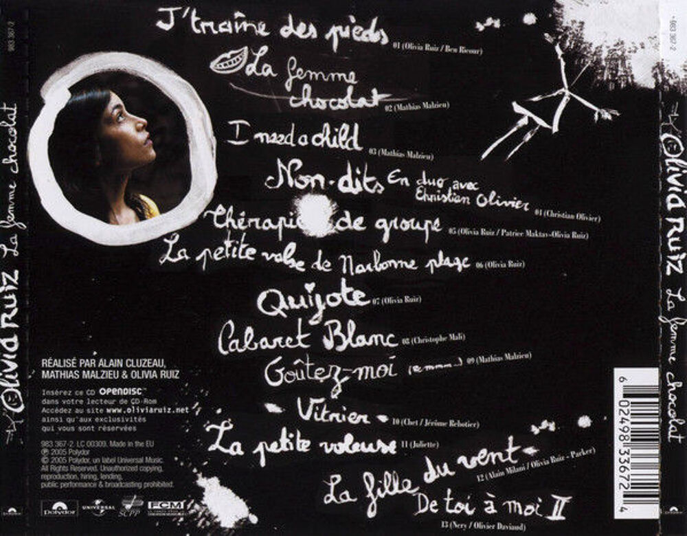 cd Olivia Ruiz La Femme Chocolat '&eacute;tat neuf) CD et vinyles