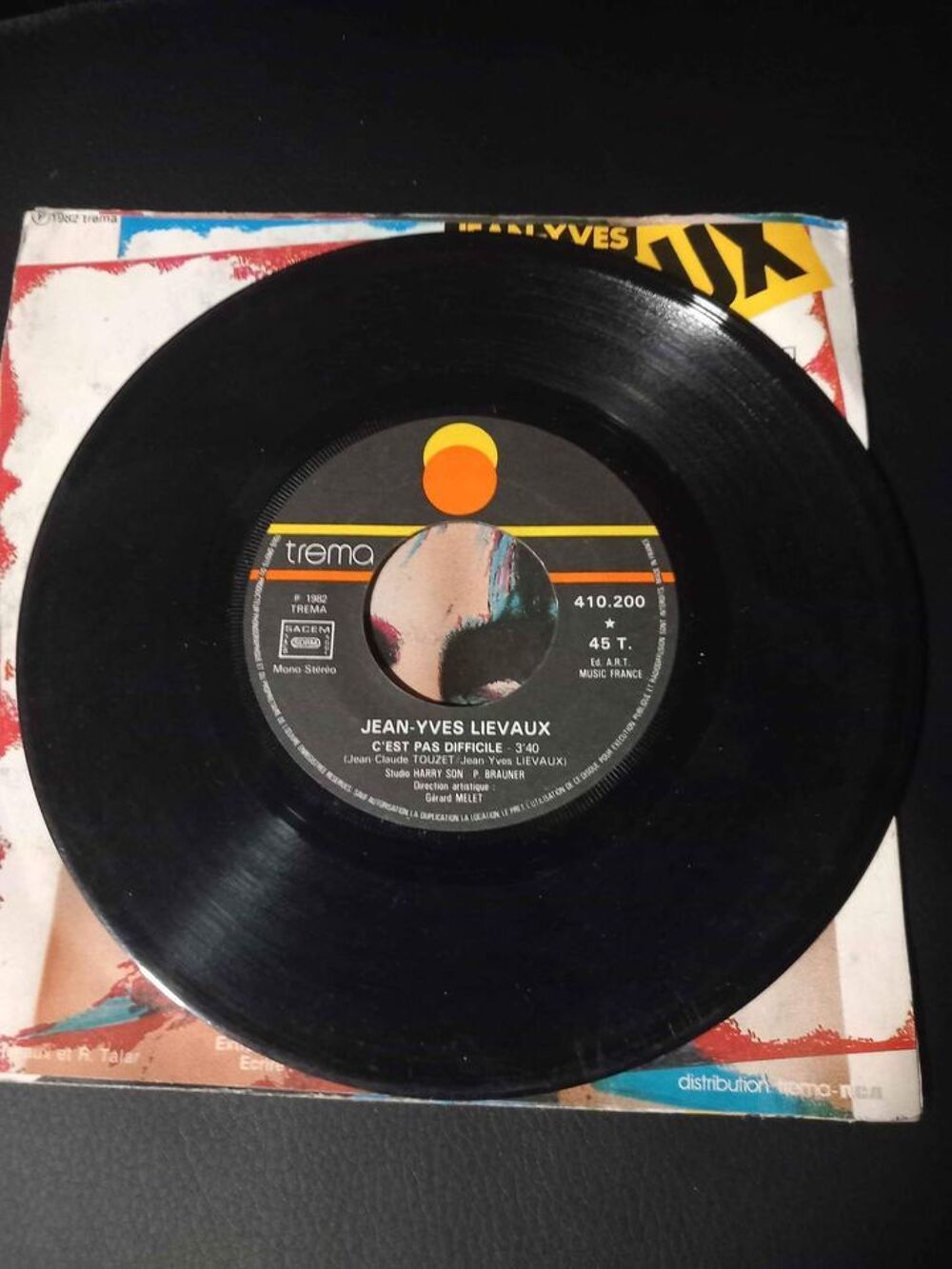 45 Tours Jean-Yves Lievaux c'est pas difficile CD et vinyles