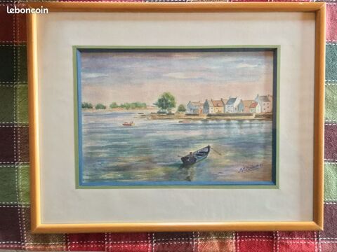 Peinture dite aquarelle.. 90 Saint-Vallier (71)