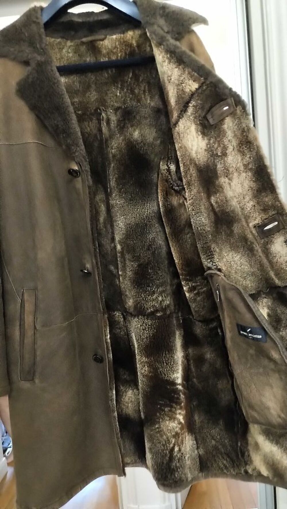 manteau+peau+laine Vêtements