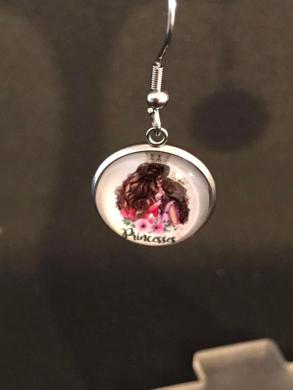 boucles d?oreilles maman et sa princesse Bijoux et montres