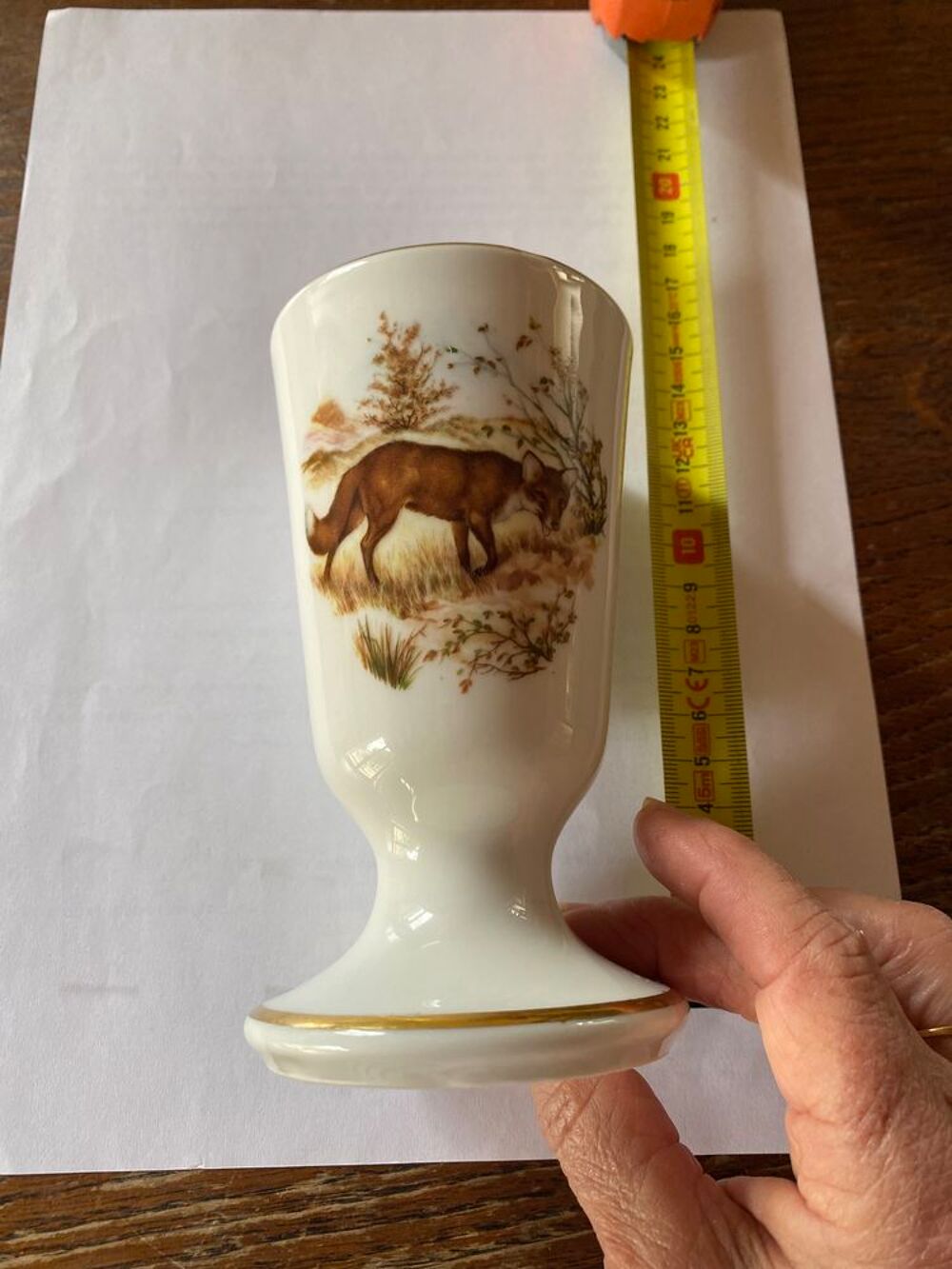 Mazagran porcelaine renard sign&eacute; 75 Cuisine