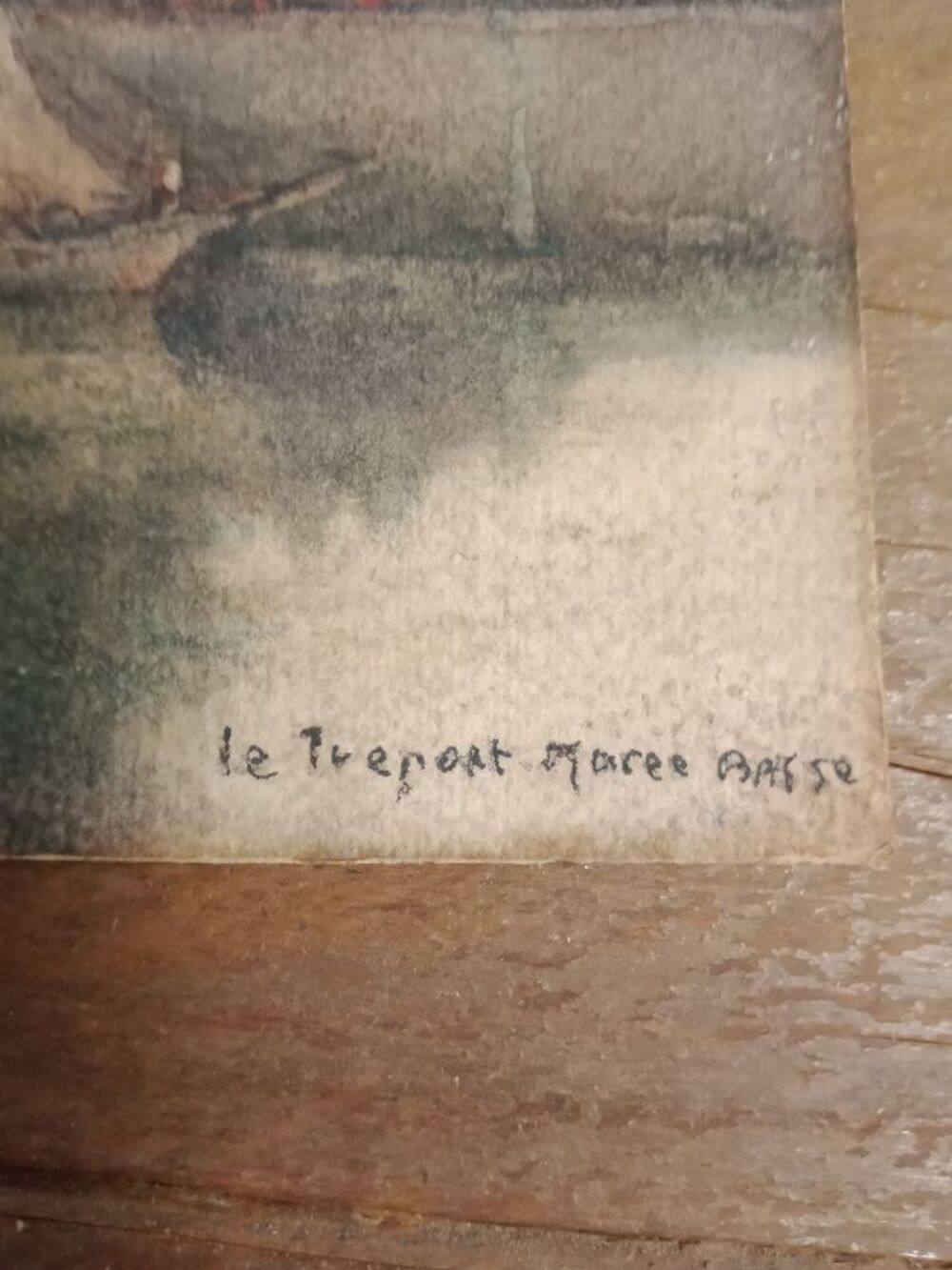 Anciens tableau Marine &eacute;cole italienne 19&eacute;me Décoration