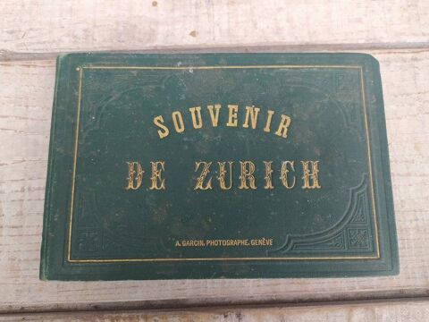 SUISSE ZURICH Album Souvenir 12 Photographies Albuminées XIX 75 Loches (37)