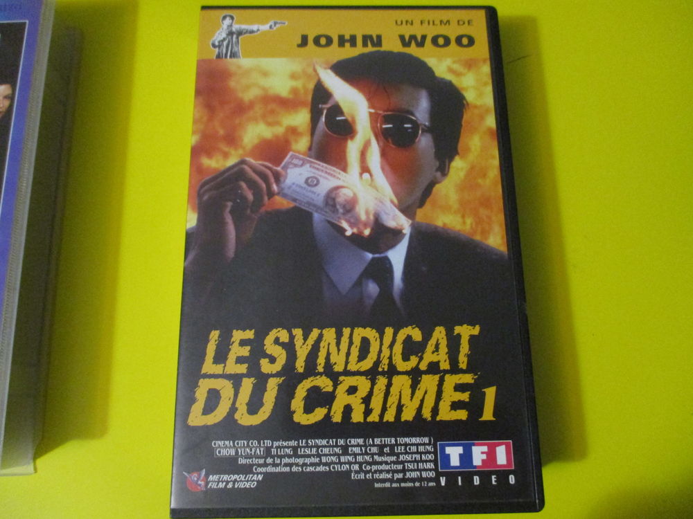 JOHN WOO VHS CHOW YUN FAT POLAR HONG KONG VHS DVD et blu-ray