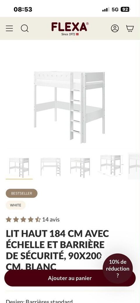 lit superposé flexa Boulogne-Billancourt (92)