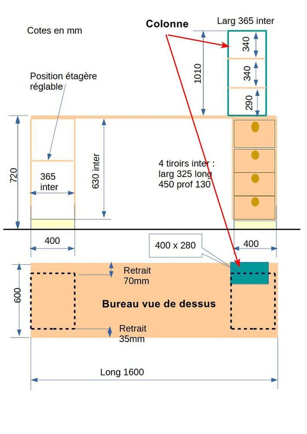 Ensemble bureau &eacute;tudiant Mobilier enfants