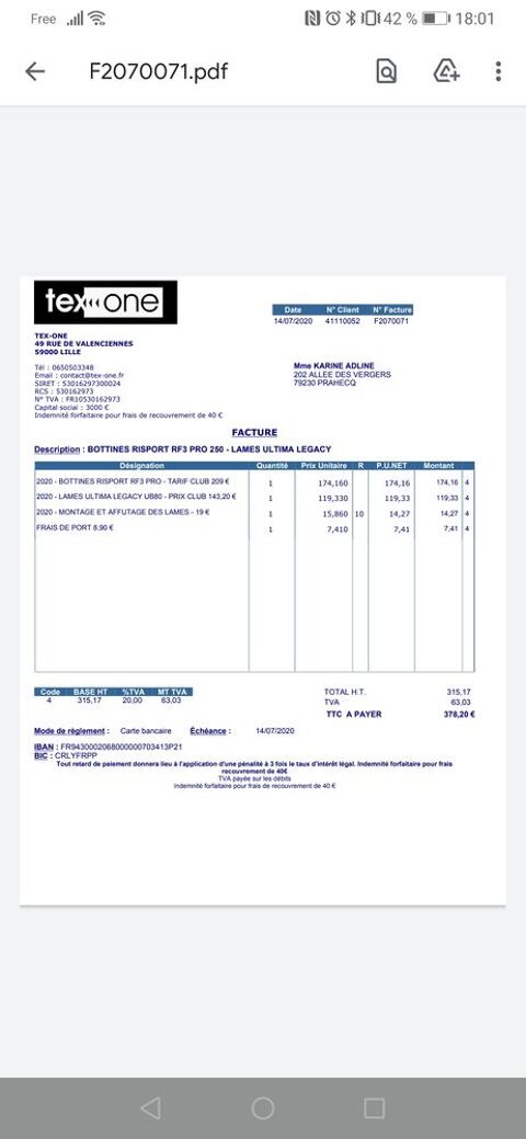 Patins de patinage artistique Risport RF3 220 Aiffres (79)