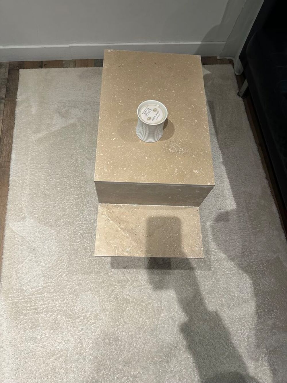 Table basse en travertin Meubles