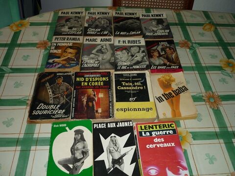 15 LIVRES DE POCHE SERIE  ESPIONNAGE  20 Perpignan (66)