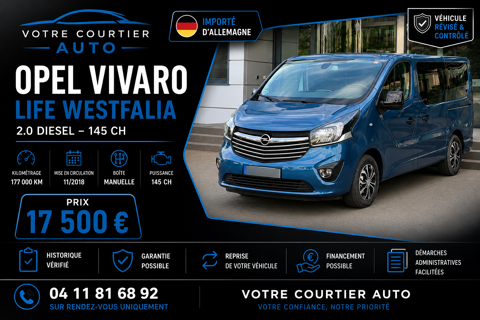 Opel Divers LIFE WESTFALIA 2018 occasion Caen 14000