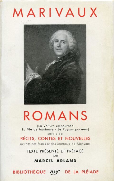Marivaux Romans ; récits, contes et nouvelles 50 Milly-la-Forêt (91)