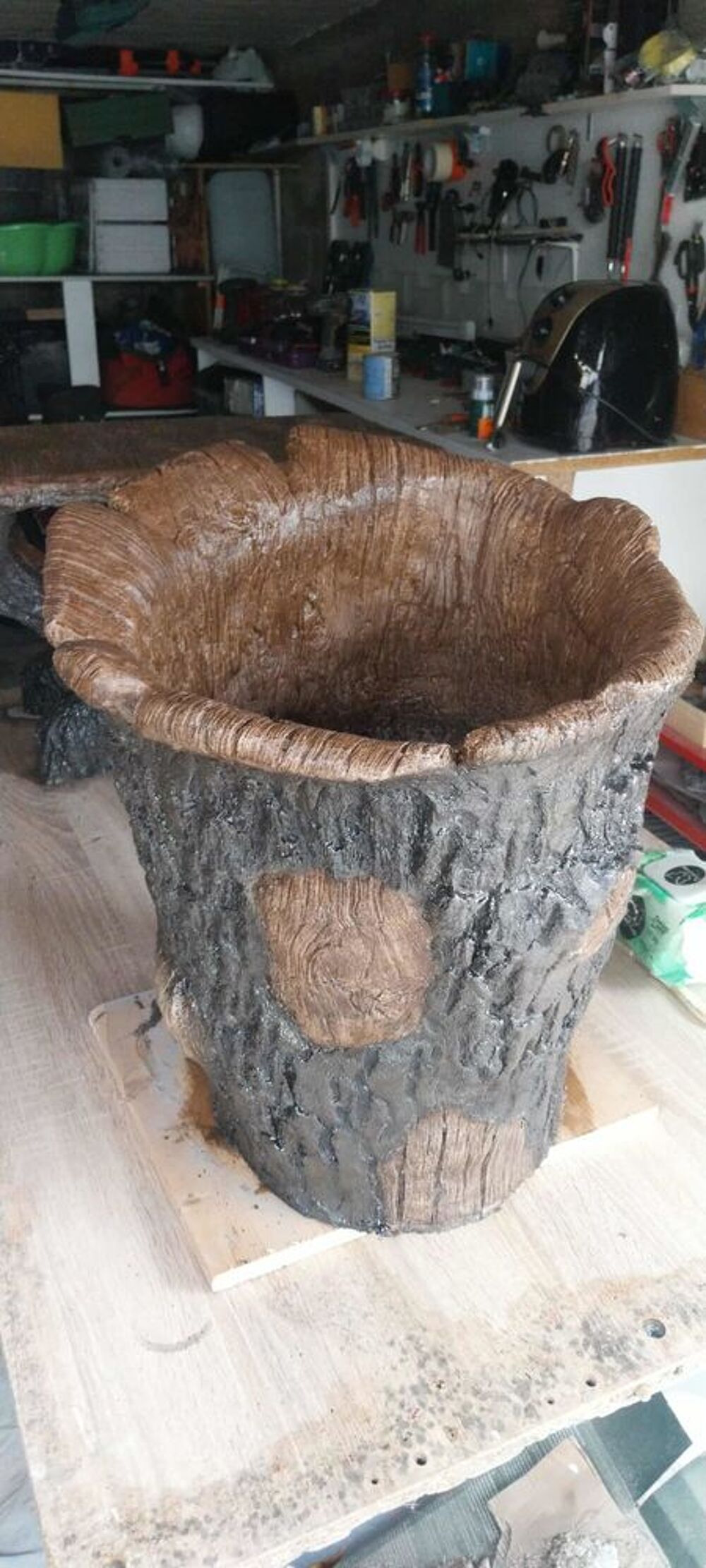 Pots de jardin d&eacute;coratifs, imitation bois Jardin