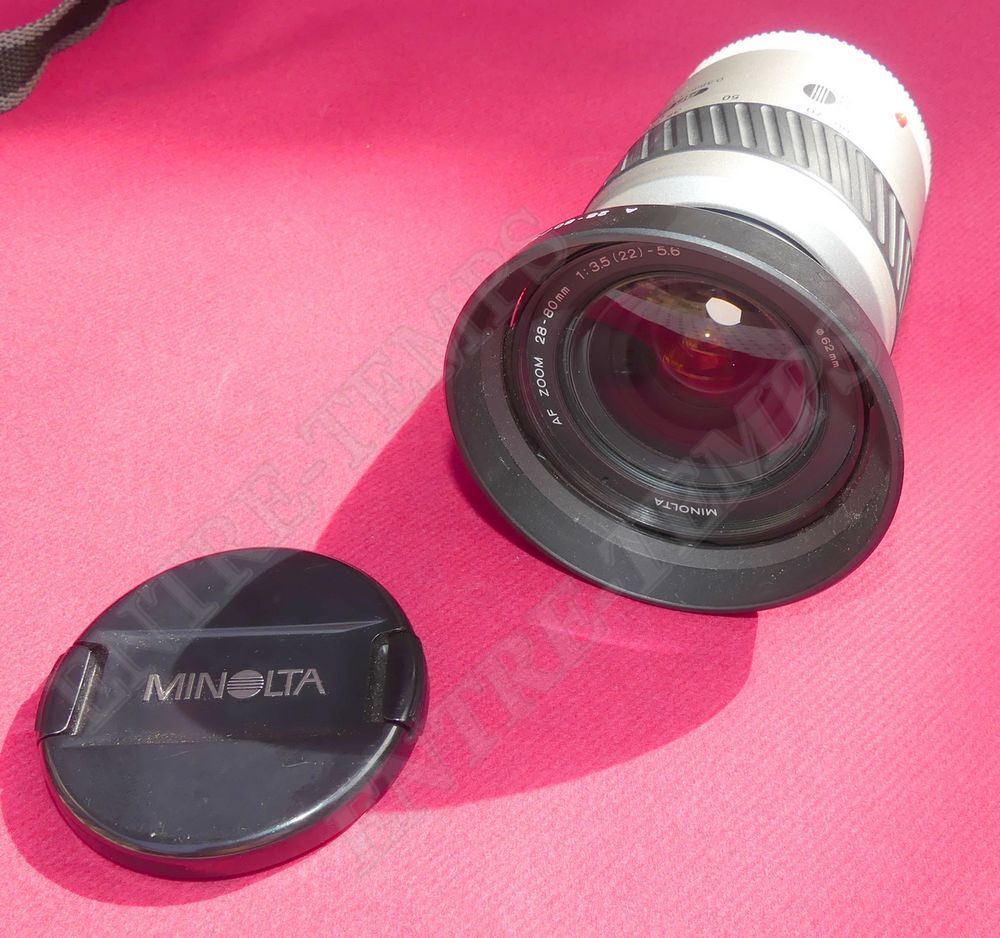 MINOLTA AF Zoom 3,5-5,6/28-80 mm + PARE SOLEIL Photos/Video/TV