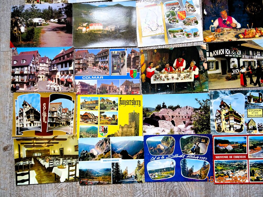 35 cartes postales Colmar , Alsace et vosges 