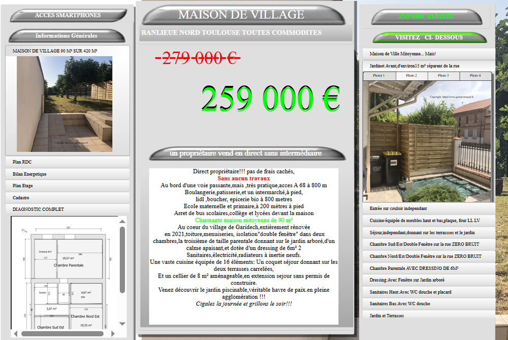 Maison 4 pièces 90 m² · à Garidech · 90 m² · 259 000 €