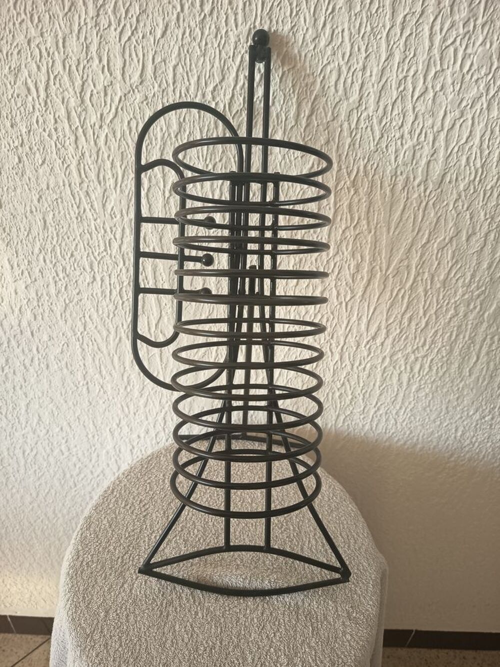 support cd forme trompette fer forg&eacute; Décoration